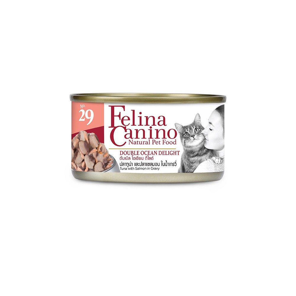 CD0259-Felina Canino แมว 70g.(กระป๋อง/no.29 ทูน่า ปลาเซลมอน)