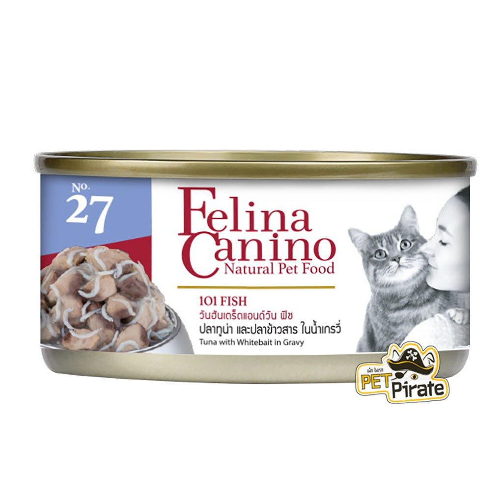 CD0259-Felina Canino แมว 70g.(กระป๋อง/no.27 ทูน่า ปลาข้าวสาร)