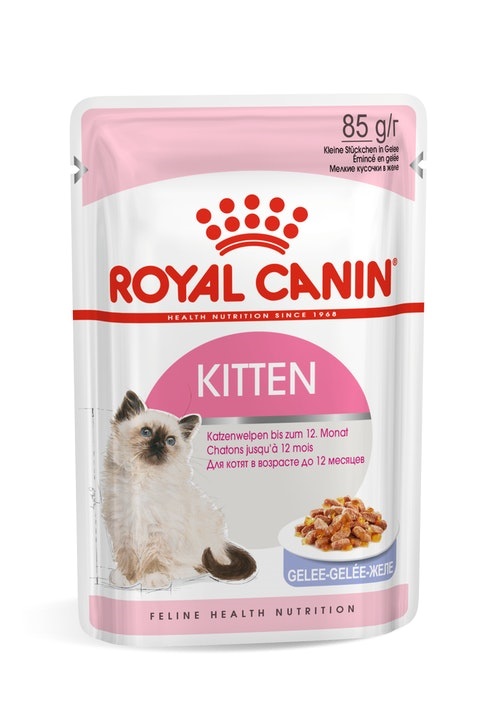 CD0103-Royal Canin แมว เพาซ์ กล่อง*12ซอง(Kitten-Jelly 85g.)