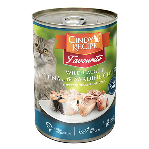 CINDY กป. 400g. ทูน่า+ซาร์ดีน