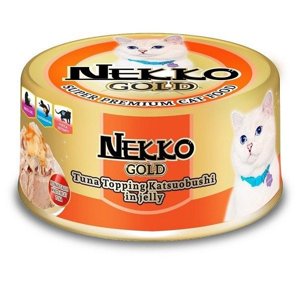 CD0228-Nekko Gold กระป๋อง 85g.(ทูน่าคัตสึโอะ เยลลี่ /กระป๋อง)