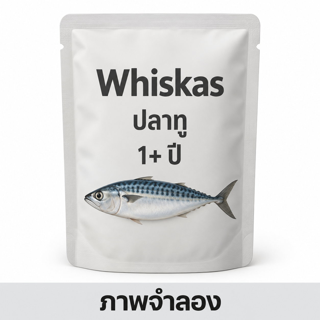CD0151-Whiskas เพาซ์ 85g กล่อง*12ซอง(1+ปี ปลาทู)