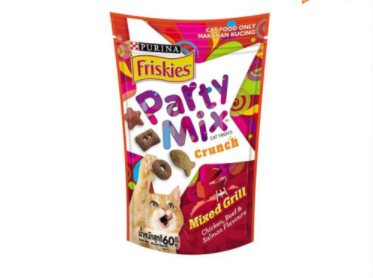 Friskies Party Mix ซอง 60g Mixed Grill-แดง