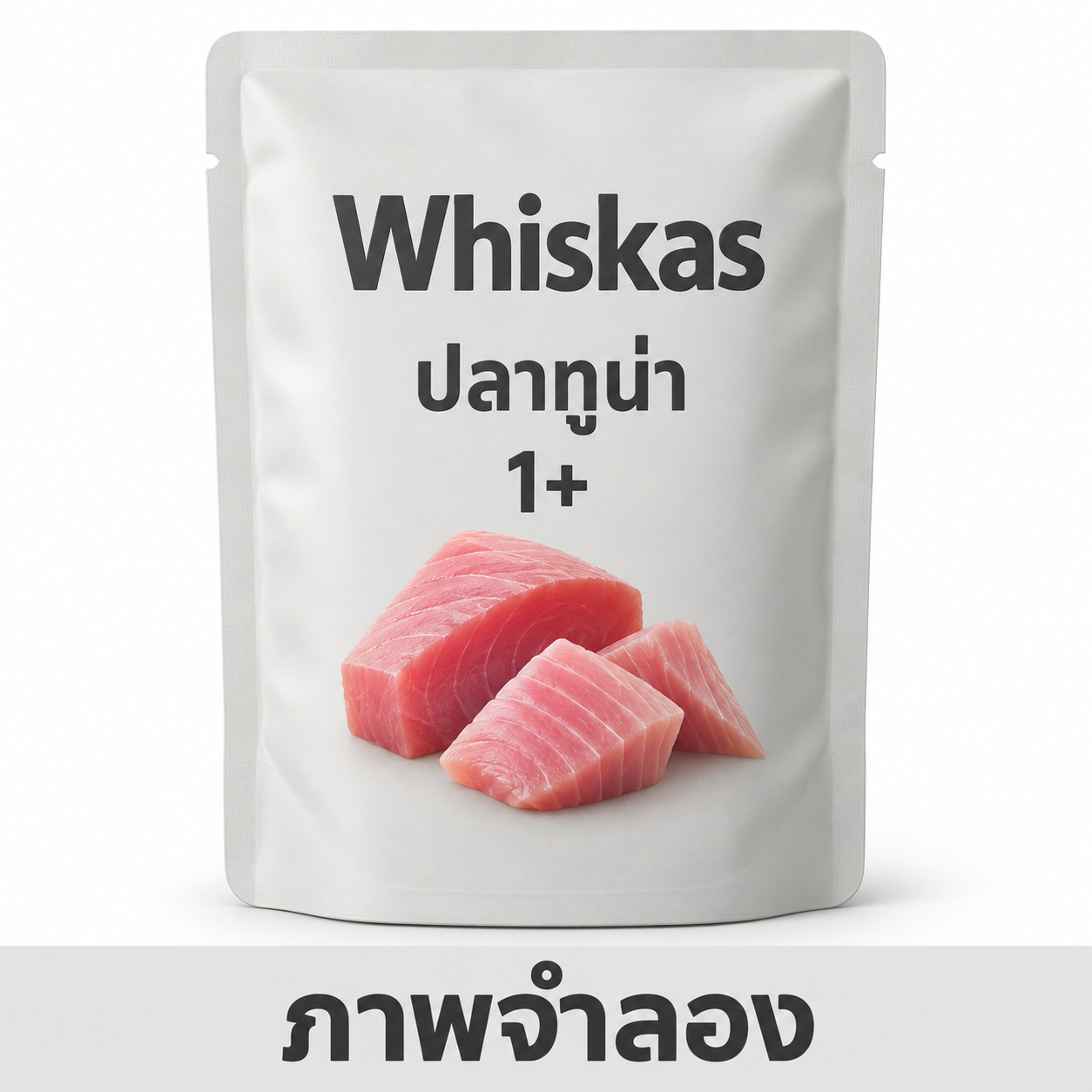 CD0151-Whiskas เพาซ์ 85g กล่อง*12ซอง(1+ ปลาทูน่า)