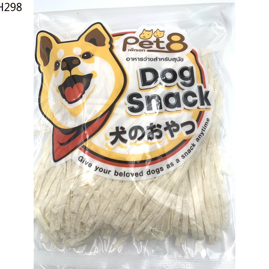 CD0153-Pet8 Dog Snack ซองเล็ก 150g.(ปลาแผ่น แมว/สุนัข JJF12)
