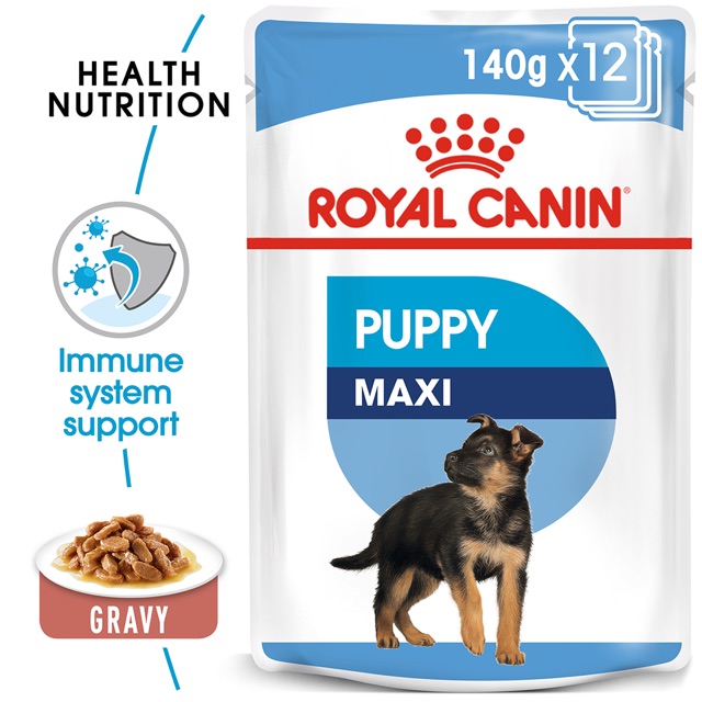 CD0160-Royal Canin สุนัข เพาซ์(กล่อง*10/140g.Maxi Puppy)
