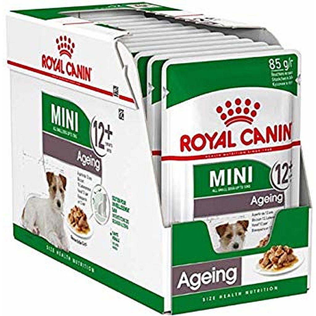 CD0160-Royal Canin สุนัข เพาซ์(กล่อง/85g.MINI Ageing 12+)