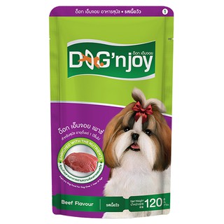 CD0170-Dog’n joy Pouch เพาซ์ 85-120g(1.เนื้อวัว)