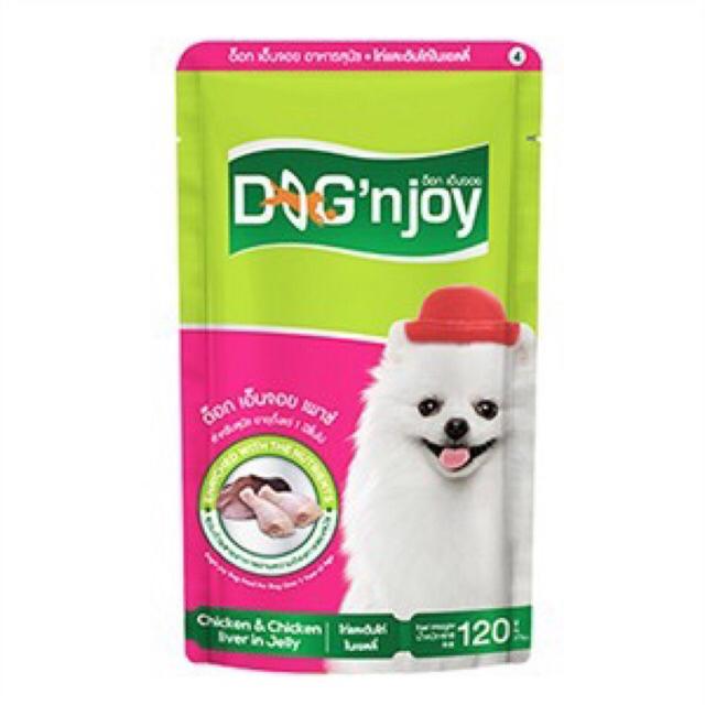 CD0170-Dog’n joy Pouch เพาซ์ 85-120g(4.ไก่และตับไก่ในเยลลี่)