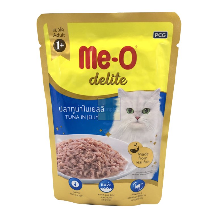 Me-O Delite 70gซอง/D1 โต ทูน่า ในเยลลี่
