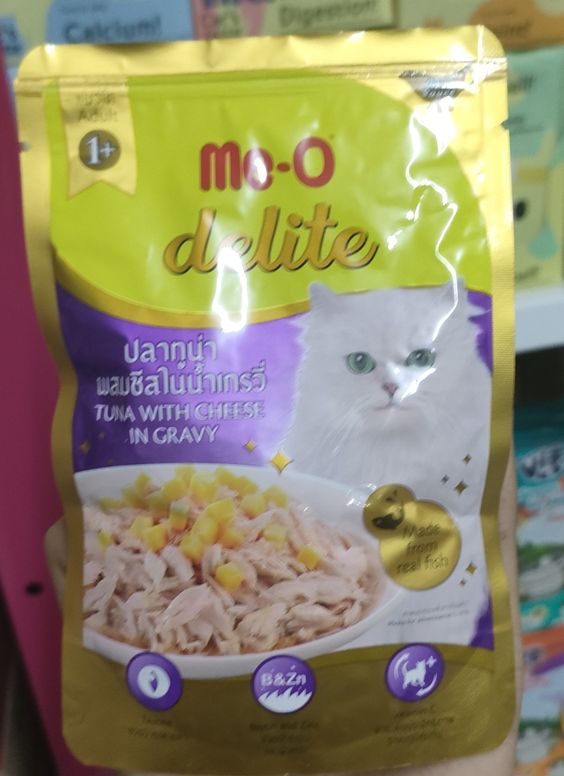 CD0183-Me-O Delite เพาซ์ 70 กรัม(กล่อง/D8 โต ทูน่าผสมชีสในน้ำเกรวี่)