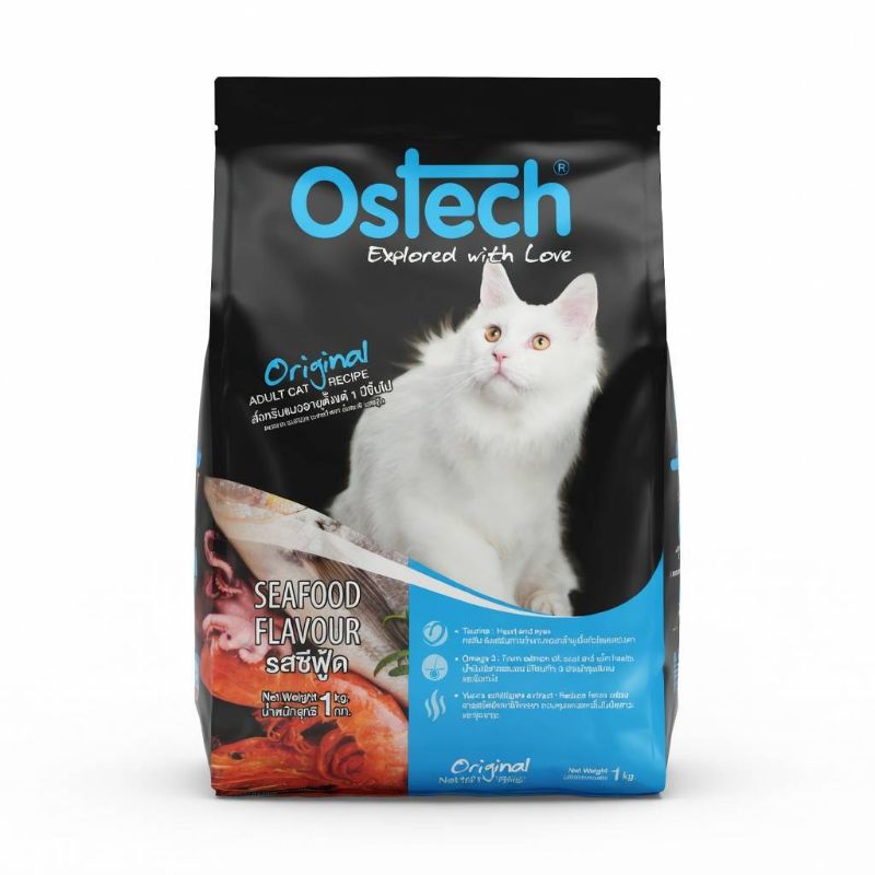 Ostech ถุง 1kg Seafood รส ซีฟู้ด