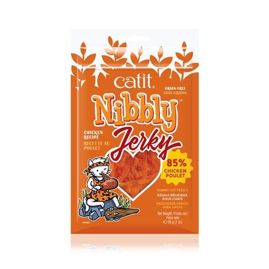 Catit Nibbly ซอง ขนม 30g (ส้ม)สันในไก่