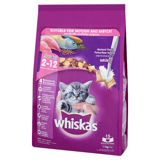 CD0012-Whiskas แมวเม็ด 450g(ลูกแมว 2-12เดือน ปลาทู/ถุง)