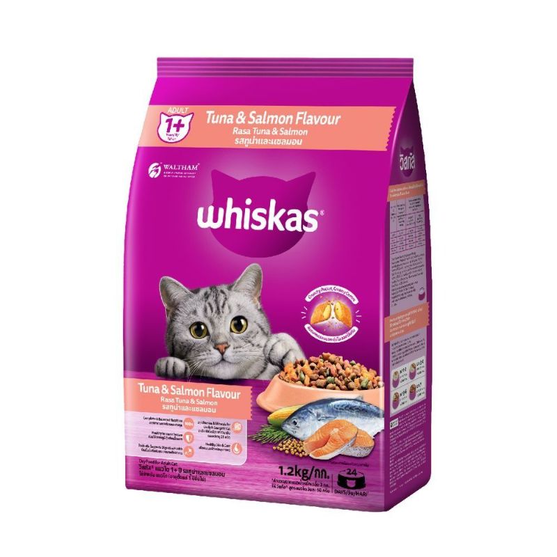 Whiskas 1.2Kg ทูน่า+แซลมอน