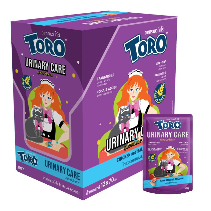 Toro โหล 12x70g Urinary (ม่วง)
