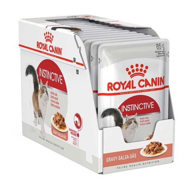 CD0103-Royal Canin แมว เพาซ์ กล่อง*12ซอง(Instinctive-Gravy 85g.)
