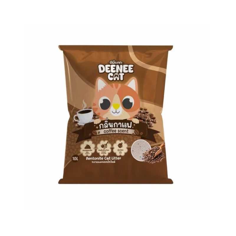 Deenee cat ทรายแมว 5L Coffee/กาแฟ (DS03)
