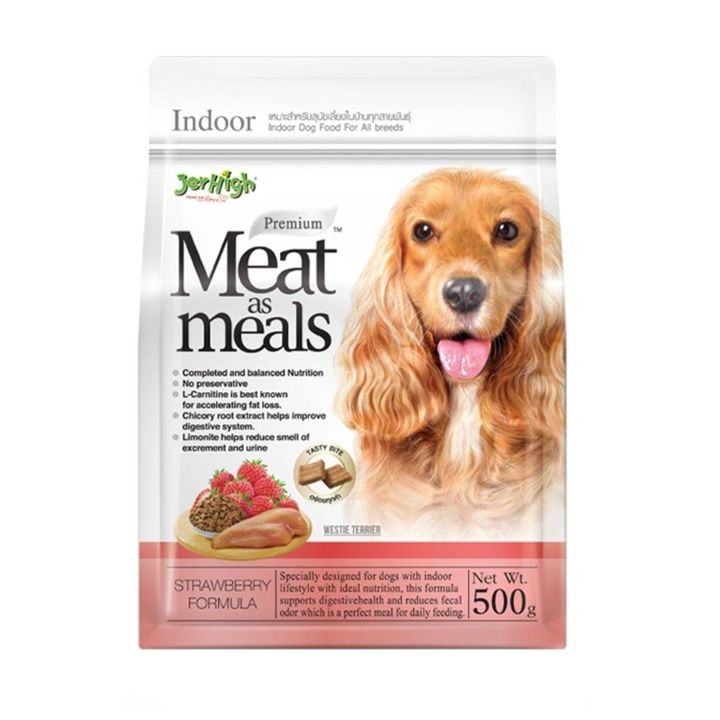 Jerhigh Meat&meals 500g ไก่+สตรอเบอร์รี่