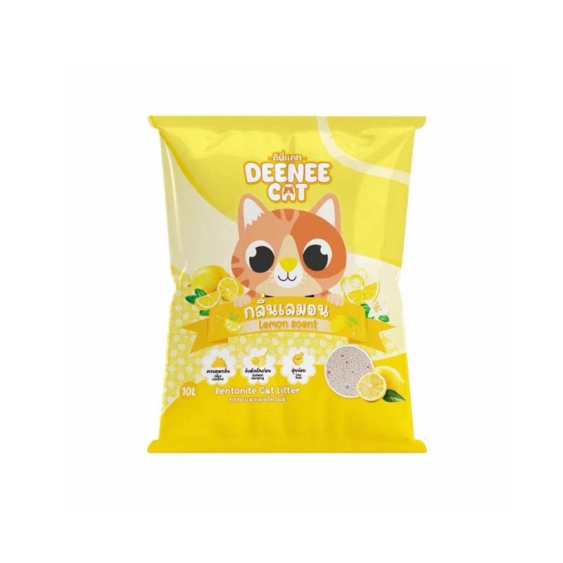 Deenee cat ทรายแมว 5L Lemon/เลมอน (DS02)