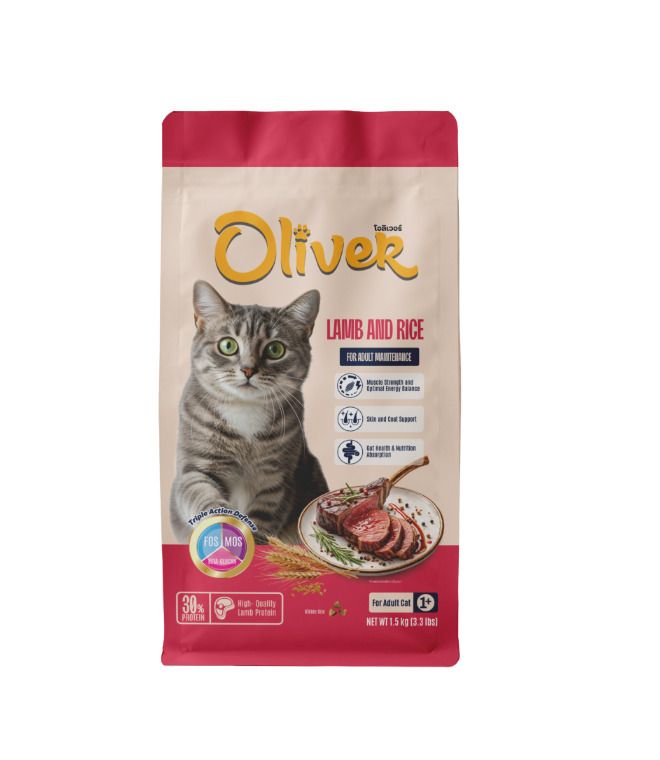 Oliver Cat กส 1.0kgx10 Lamb แกะและข้าว