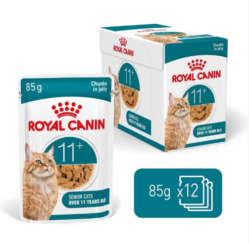Royal canin-C 85g โหล Age7 Senior11+ Jelly