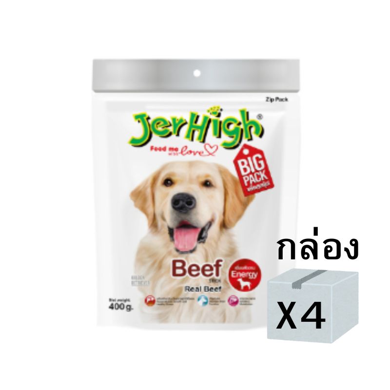 Jerhigh 400g กล่องx4 Beef