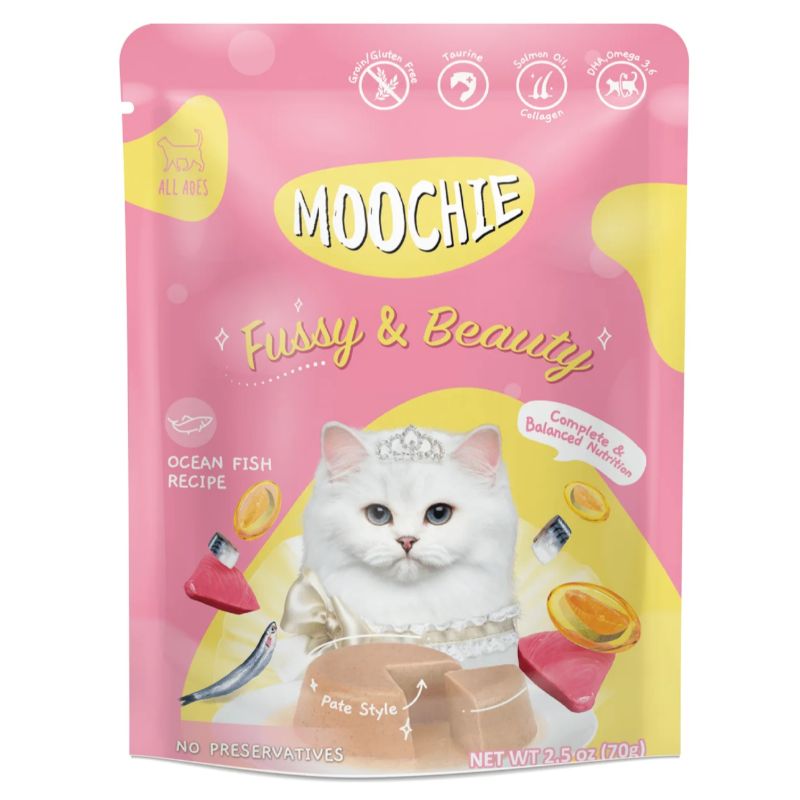 Moochie-C 70g ลัง CC6 Fussy&Beauty Care/Ocean fish