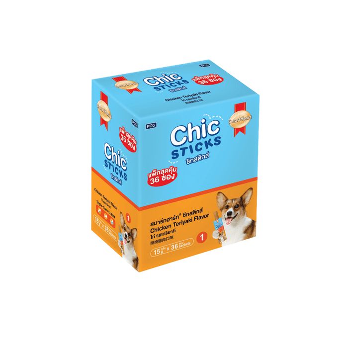 SmartHeart Chic Sticks กล่อง 15gx36 Chicken Teriyaki/ไก่ เทริยากิ