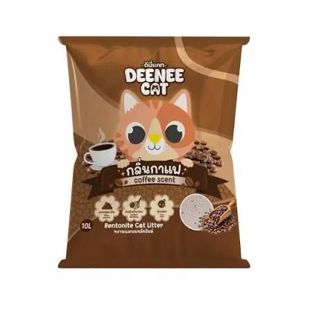 Deenee cat ทรายแมว 10L Coffee/กาแฟ (DS13)