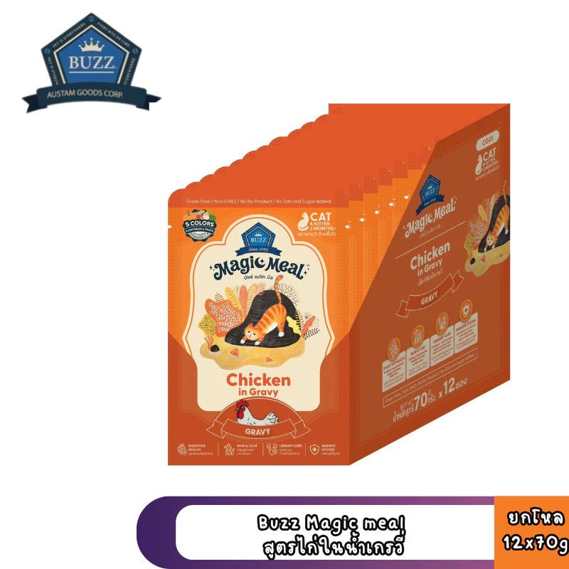 Buzz โหล 70g CG01 Chicken ไก่ เกรวี่