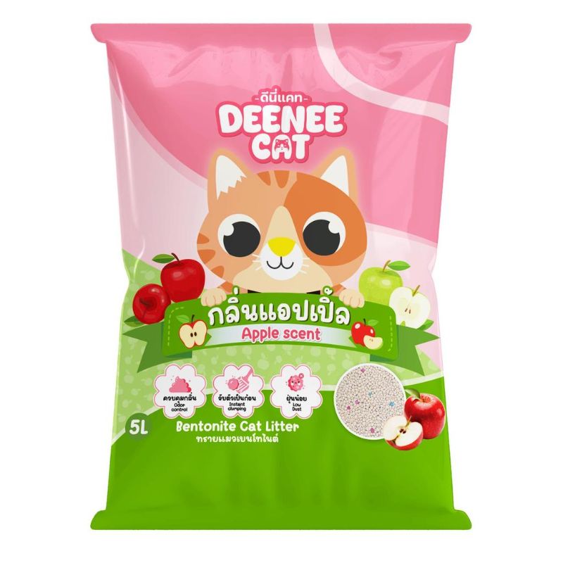 Deenee cat ทรายแมว 10L Apple/แอปเปิ้ล (DS11)